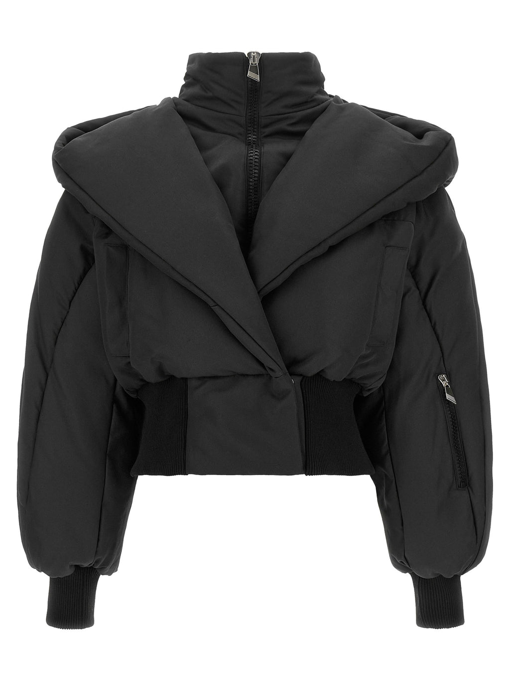Convertible neck down jacket