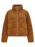 Corduroy down jacket