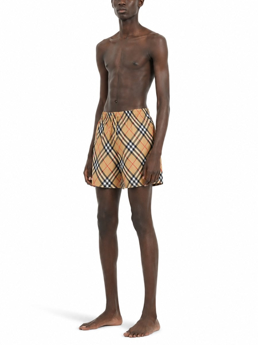 COSTUME DA BAGNO CON STAMPA CHECK 2