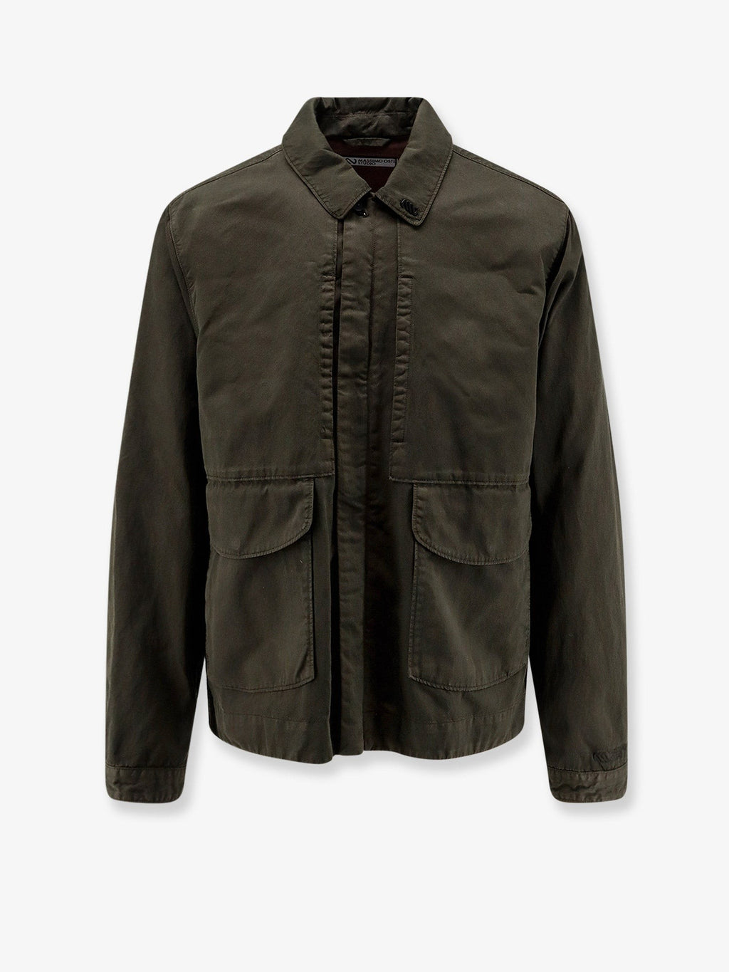 Cotton blend jacket with Logo detail