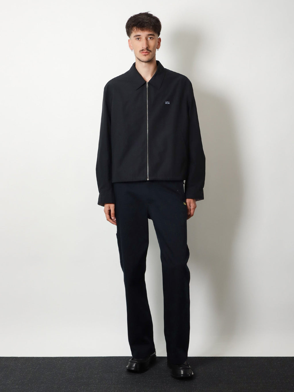 Cotton blend jacket with Logo embroidery 2