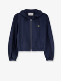 Cotton blend jacket with Logo