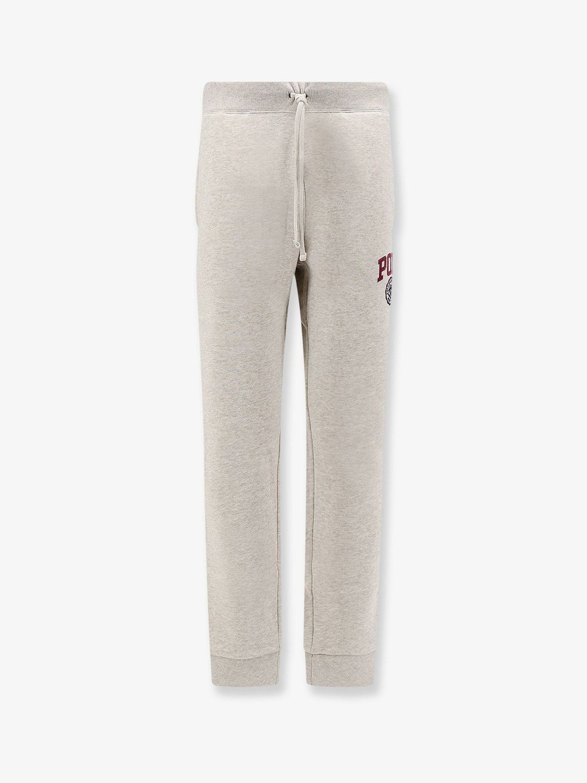 Cotton blend jogging trousers with side logo print