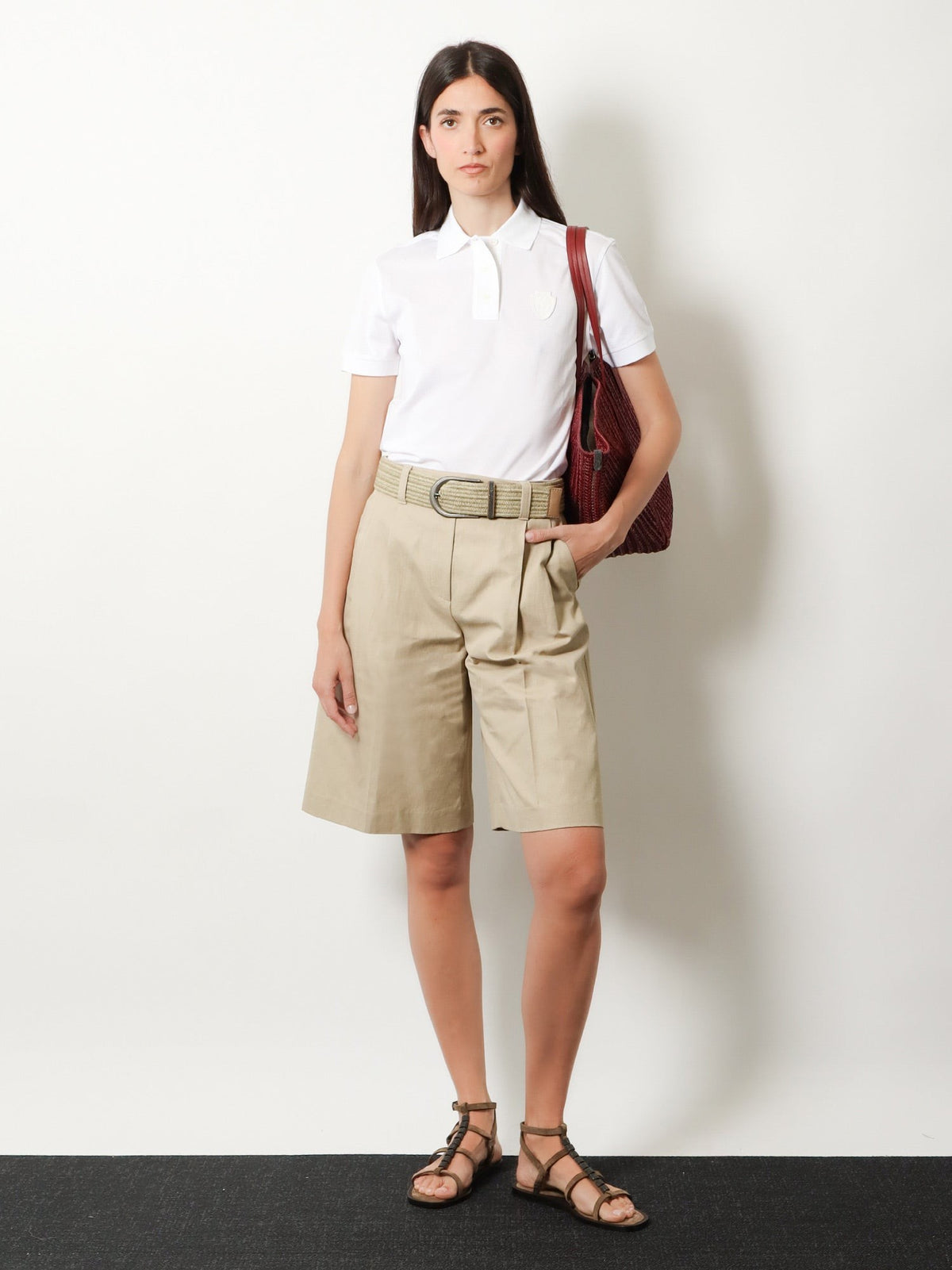 Cotton blend polo shirt 2