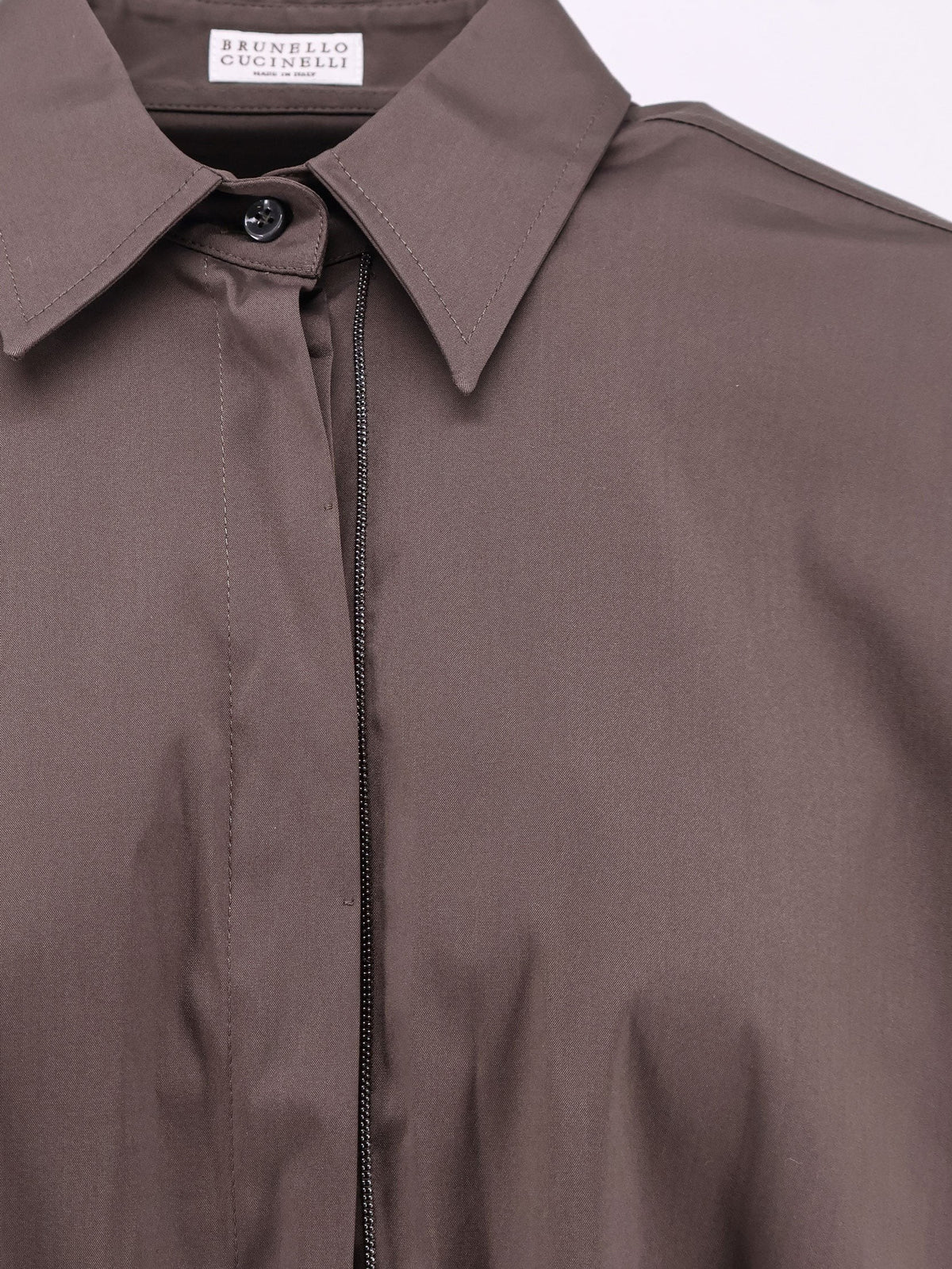 Cotton blend shirt with Shiny Trim 3