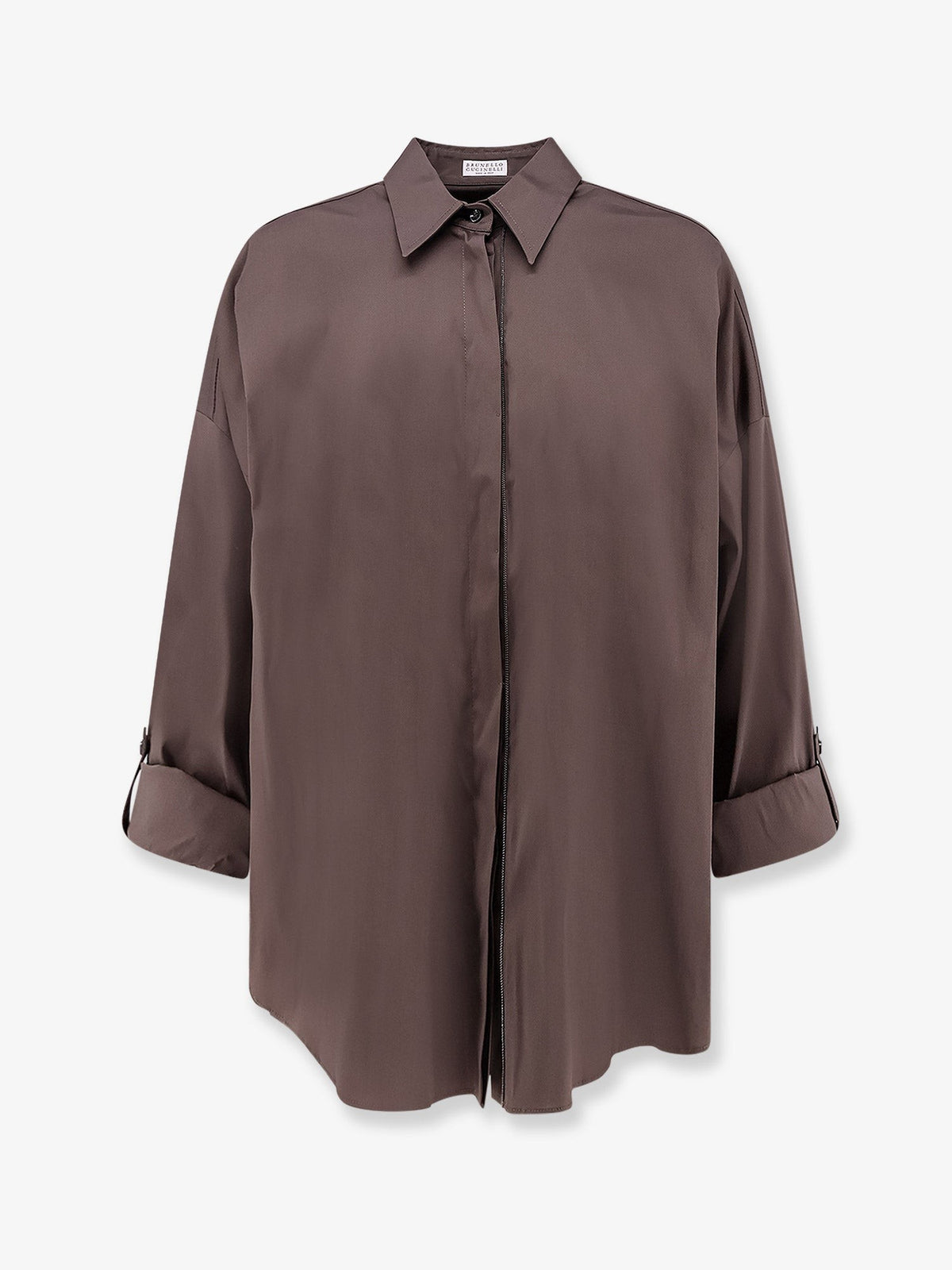 Cotton blend shirt with Shiny Trim