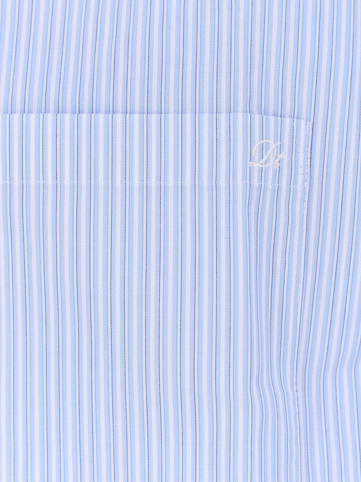 Cotton blend shirt with striped pattern 3