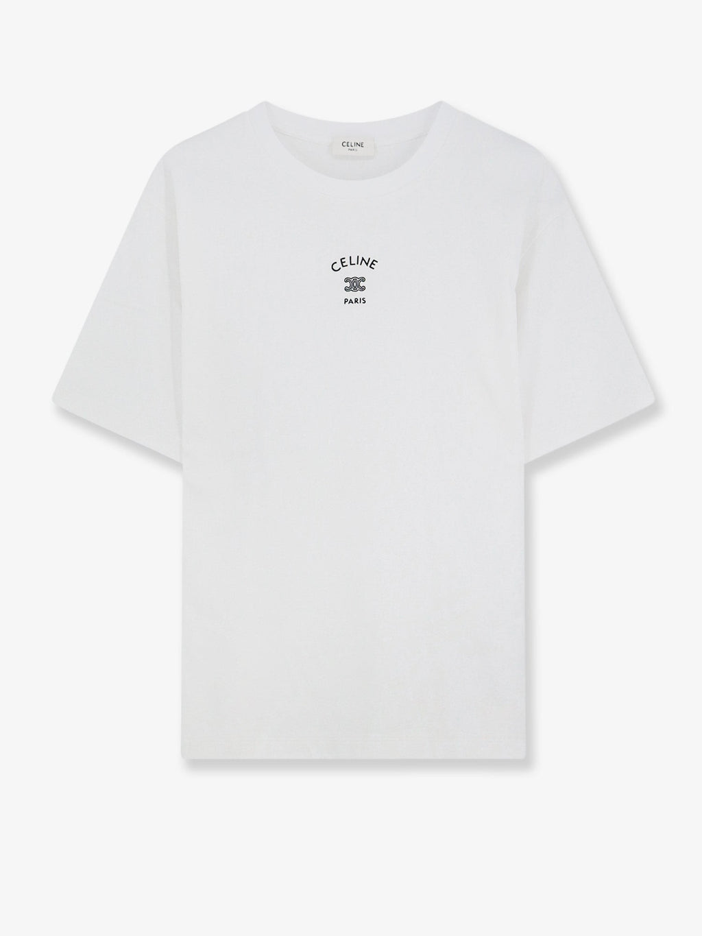 Cotton blend T-shirt with front logo print