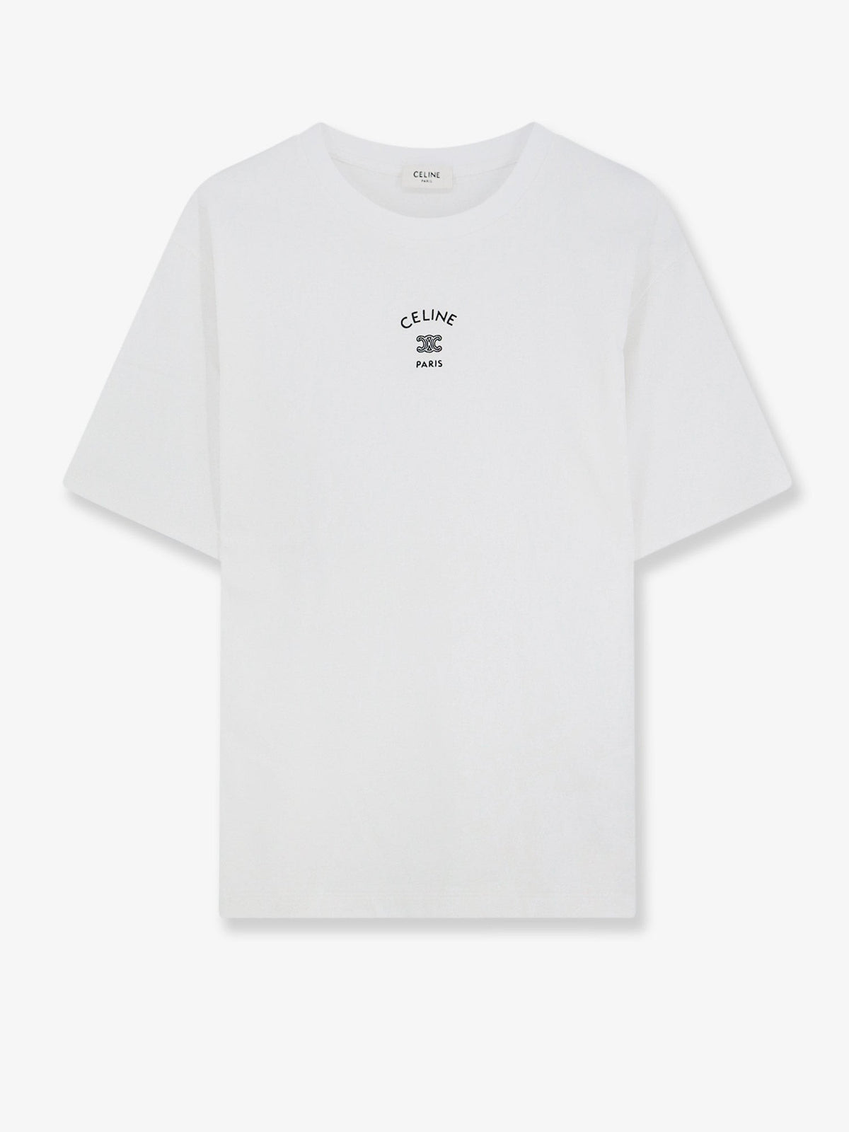 Cotton blend T-shirt with front logo print