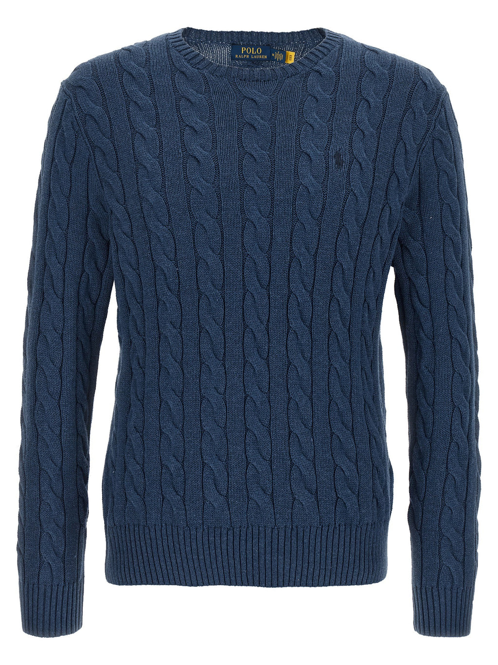Cotton braided sweater