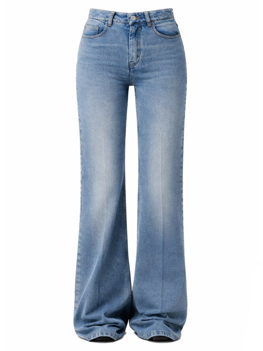 COTTON FLARED JEANS