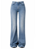 COTTON FLARED JEANS