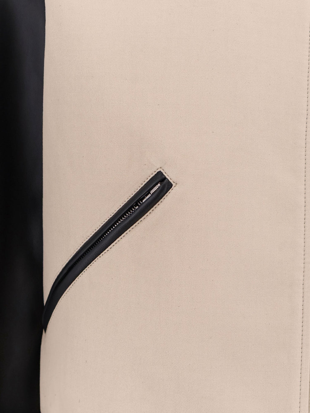 Cotton Jacket with leather sleeves 3