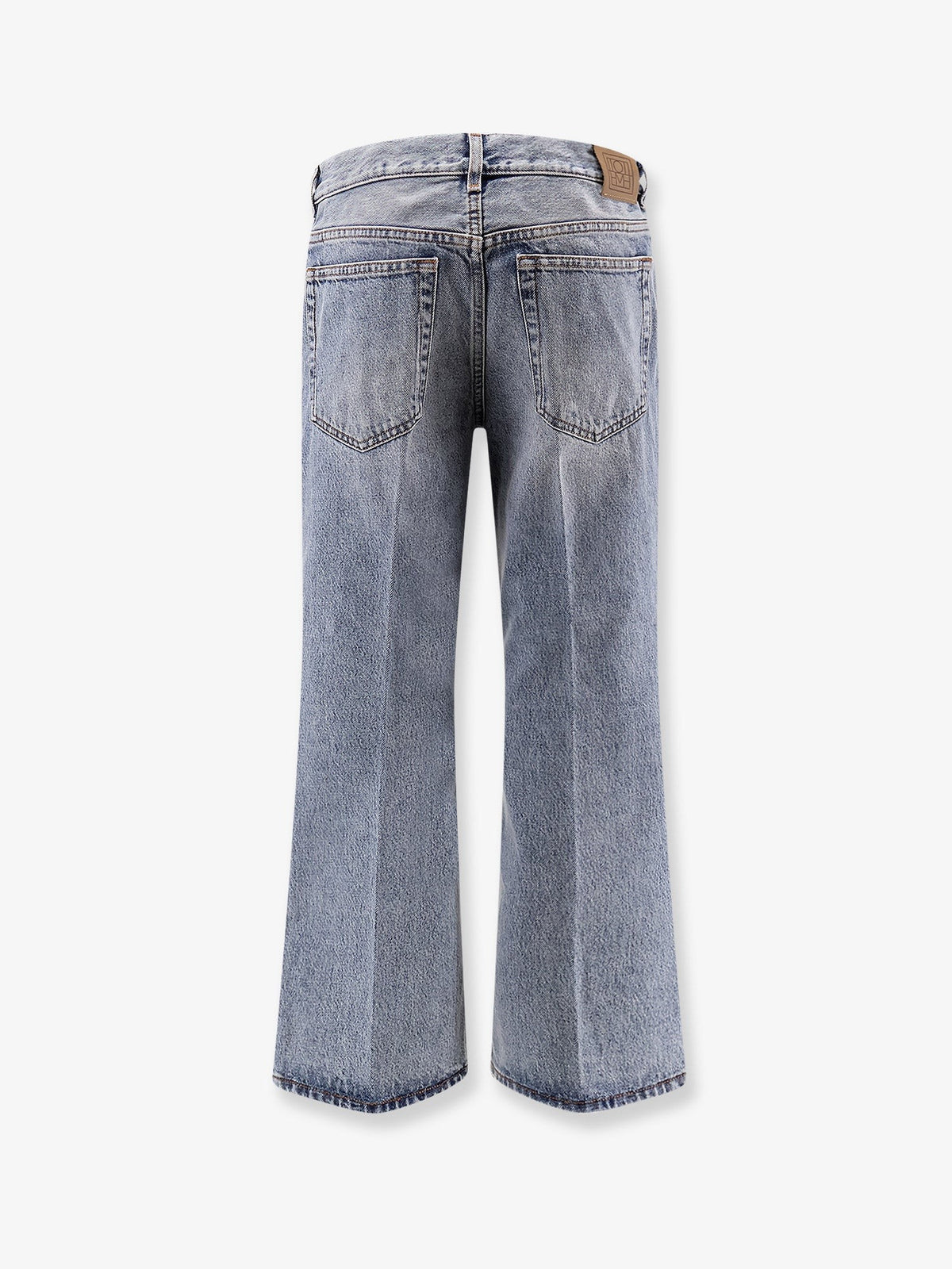 Cotton jeans with flared bottom 4