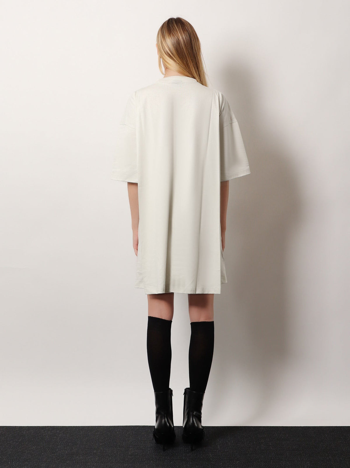Cotton jersey Semi fitted short dress 3