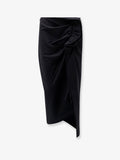 Cotton midi skirt