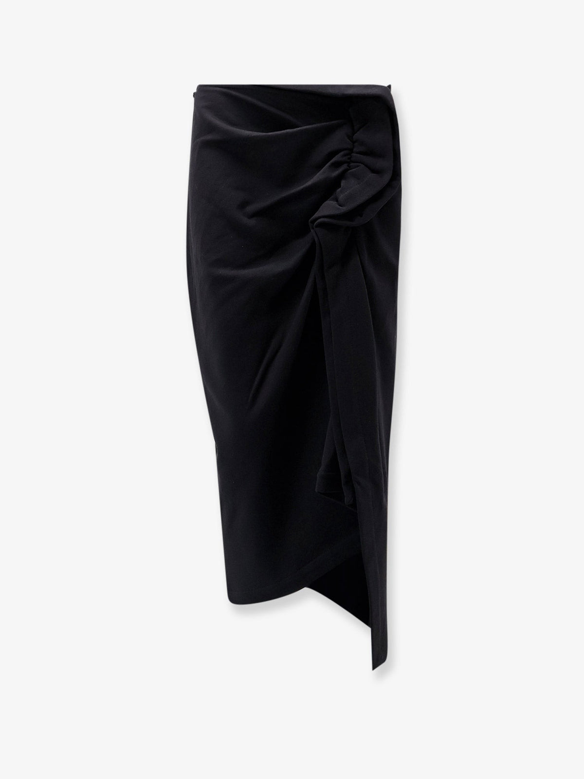 Cotton midi skirt