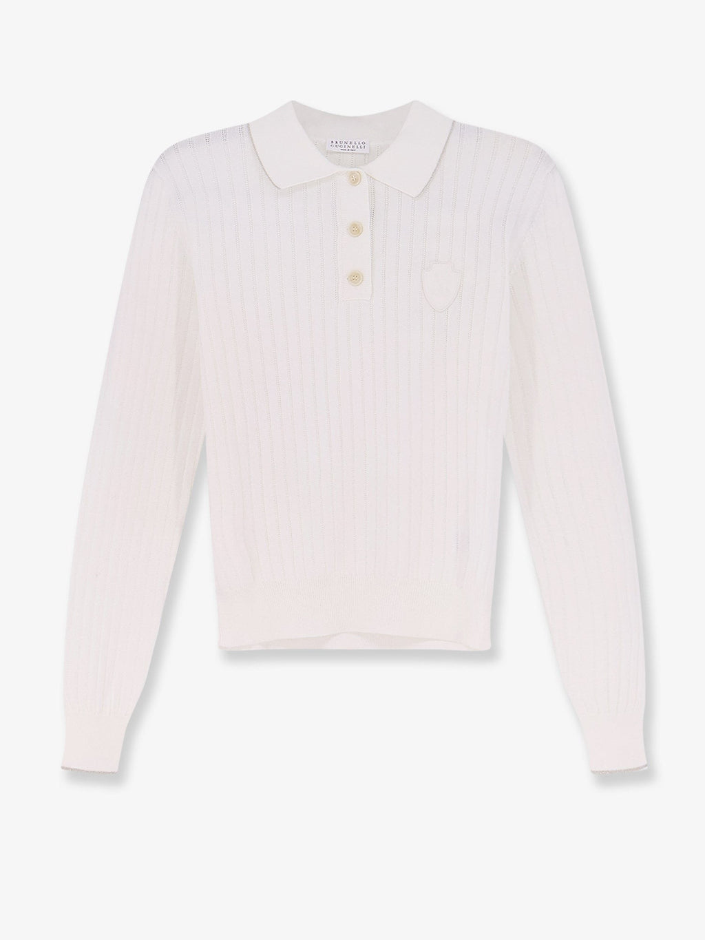 Cotton polo shirt with embroidered logo on the front