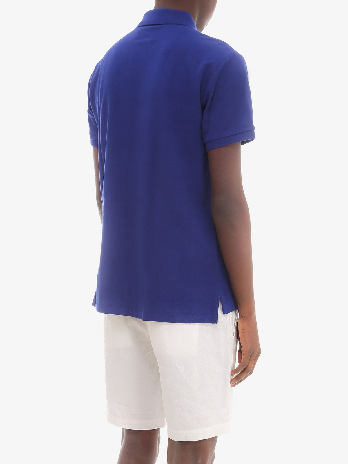 Cotton polo shirt with logo embroidery 4