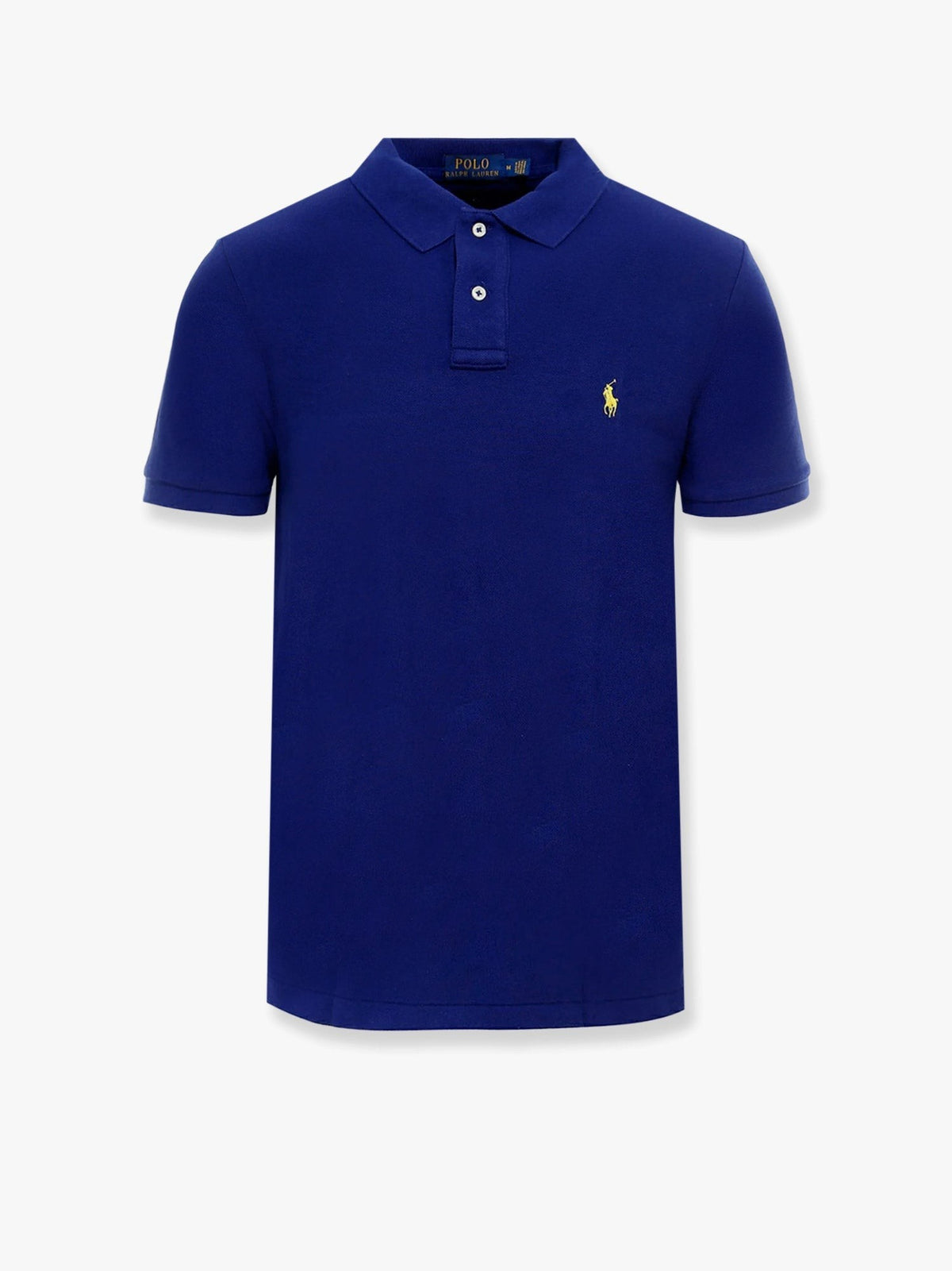 Cotton polo shirt with logo embroidery