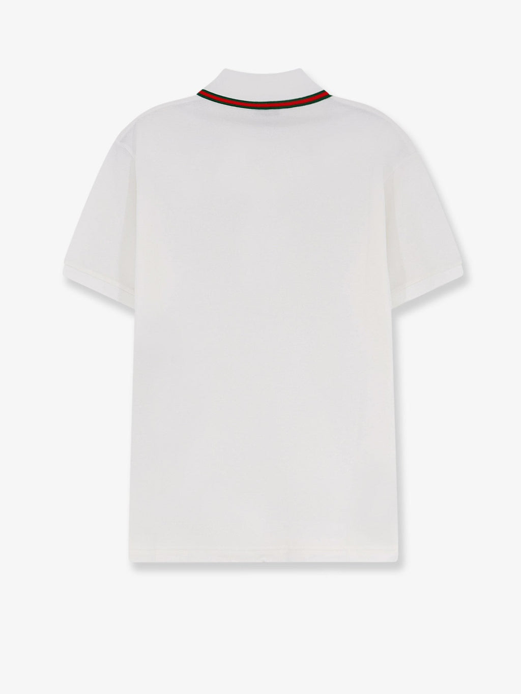 Cotton polo shirt with Nastro Web detail on the collar 2