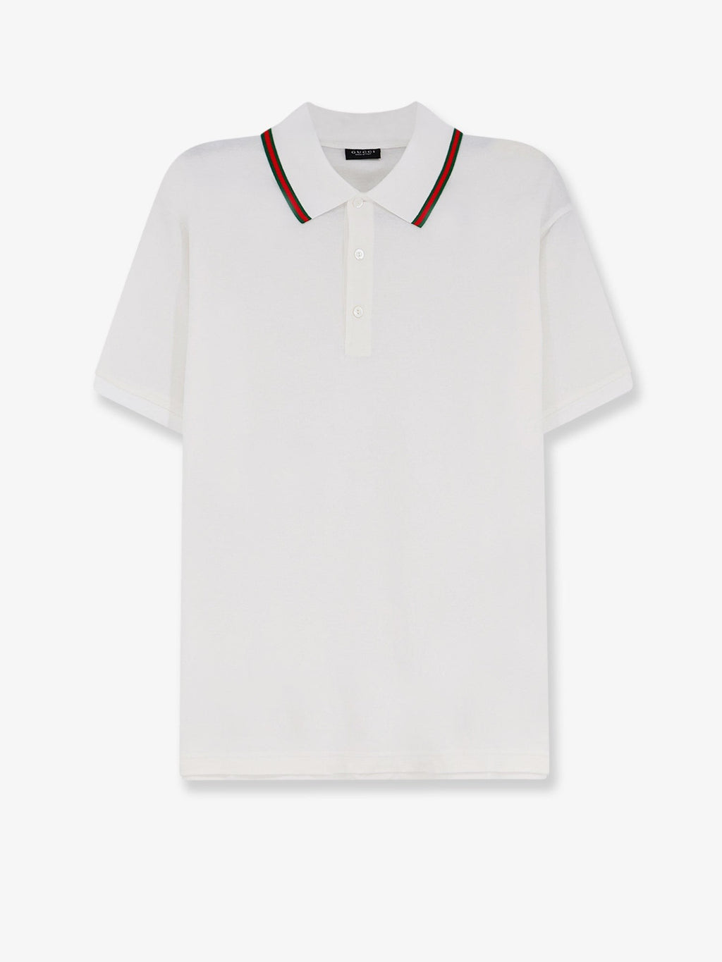 Cotton polo shirt with Nastro Web detail on the collar