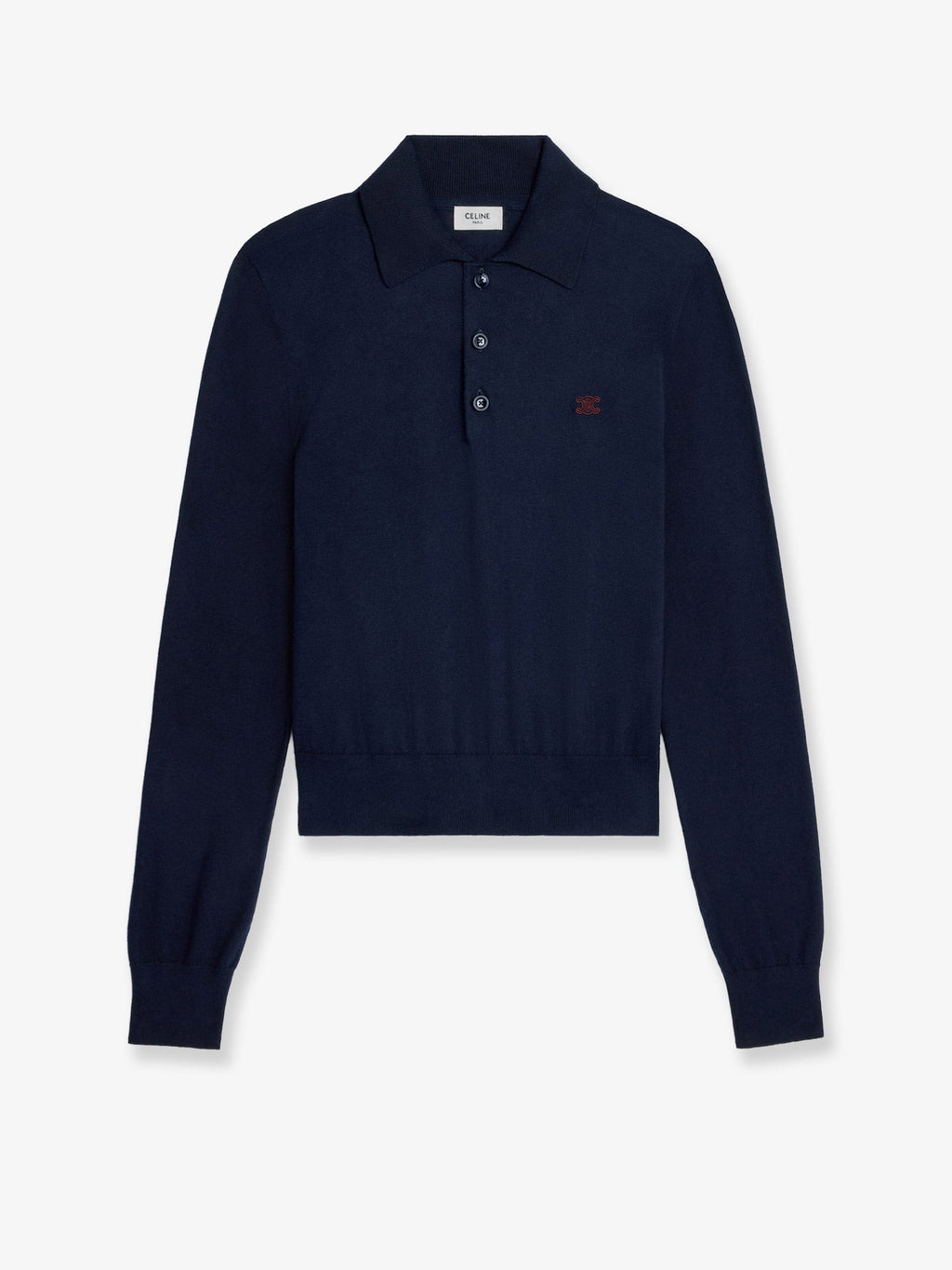 Cotton polo sweater