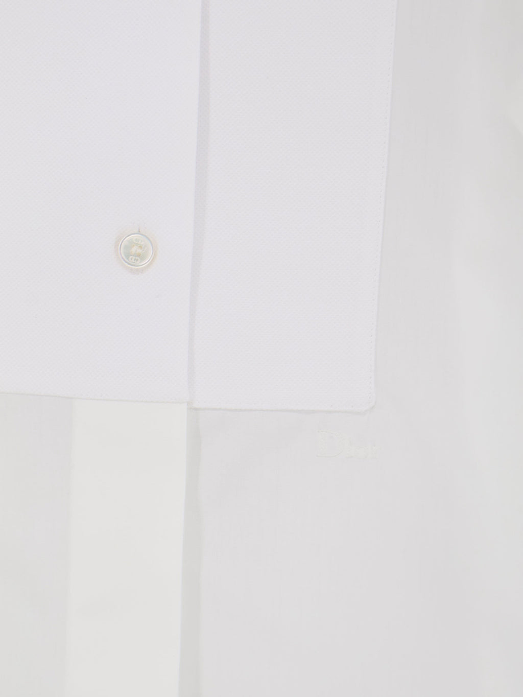 Cotton shirt with metal logo detail 3