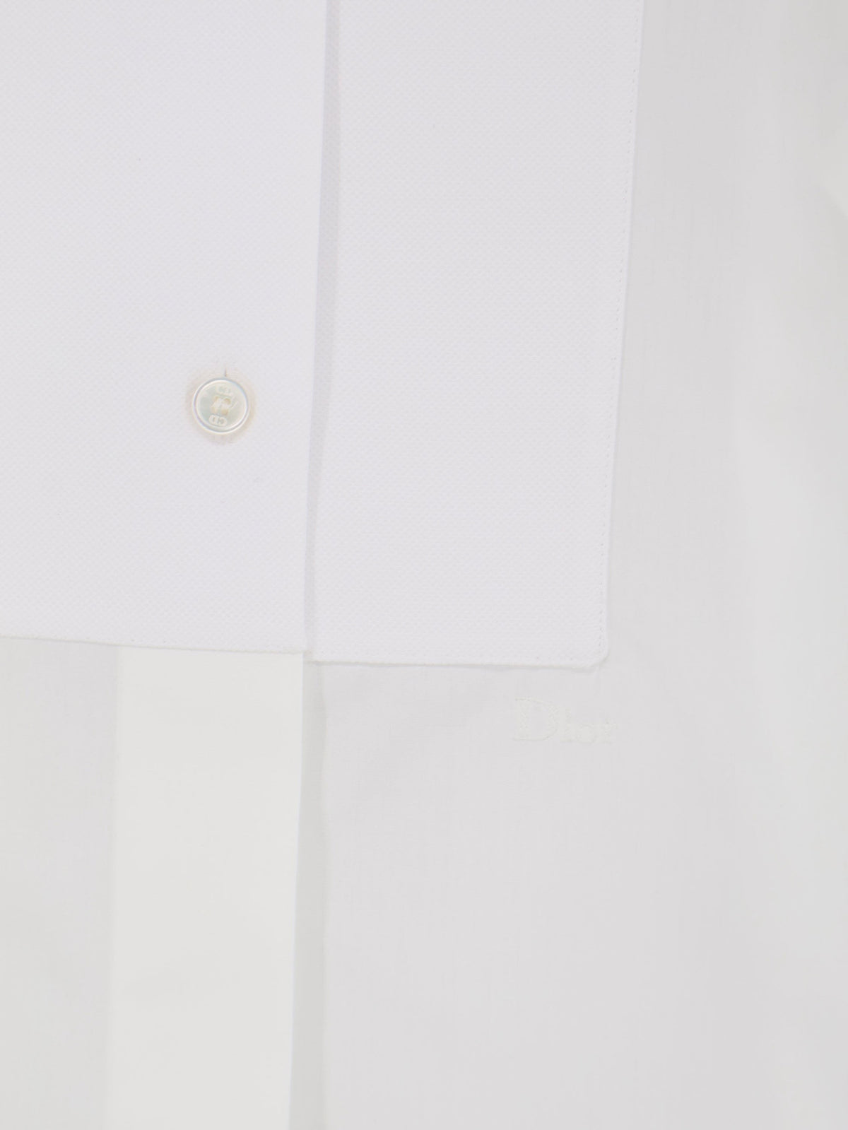 Cotton shirt with metal logo detail 3