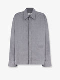 Cotton shirt with zip