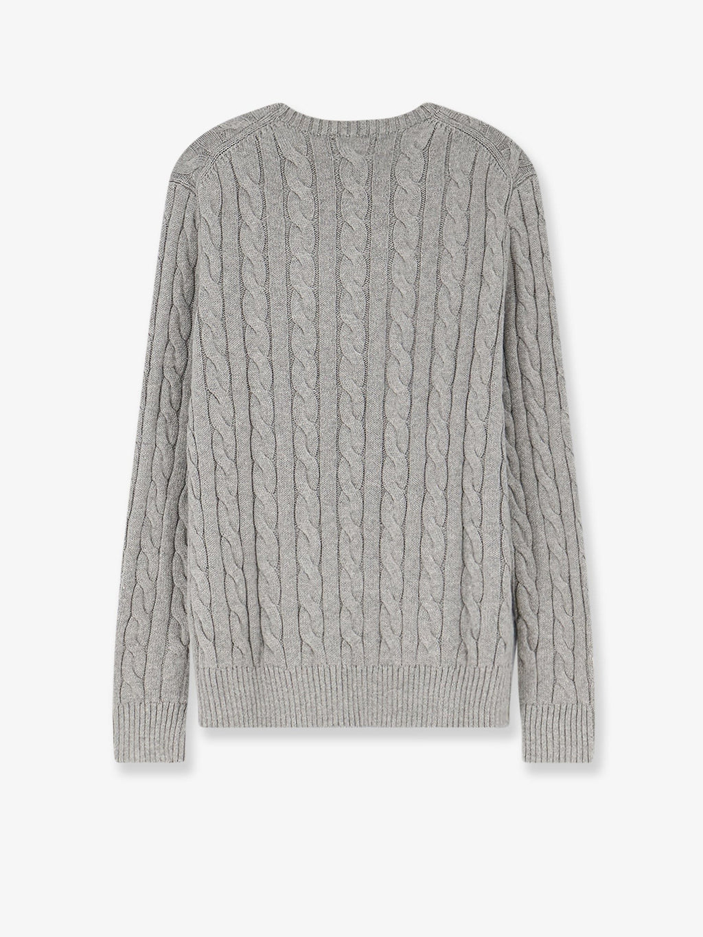 Cotton sweater with cable knit 2