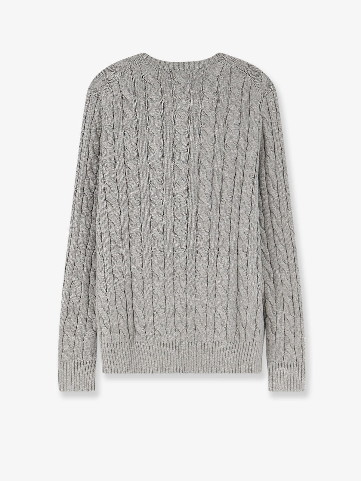 Cotton sweater with cable knit 2