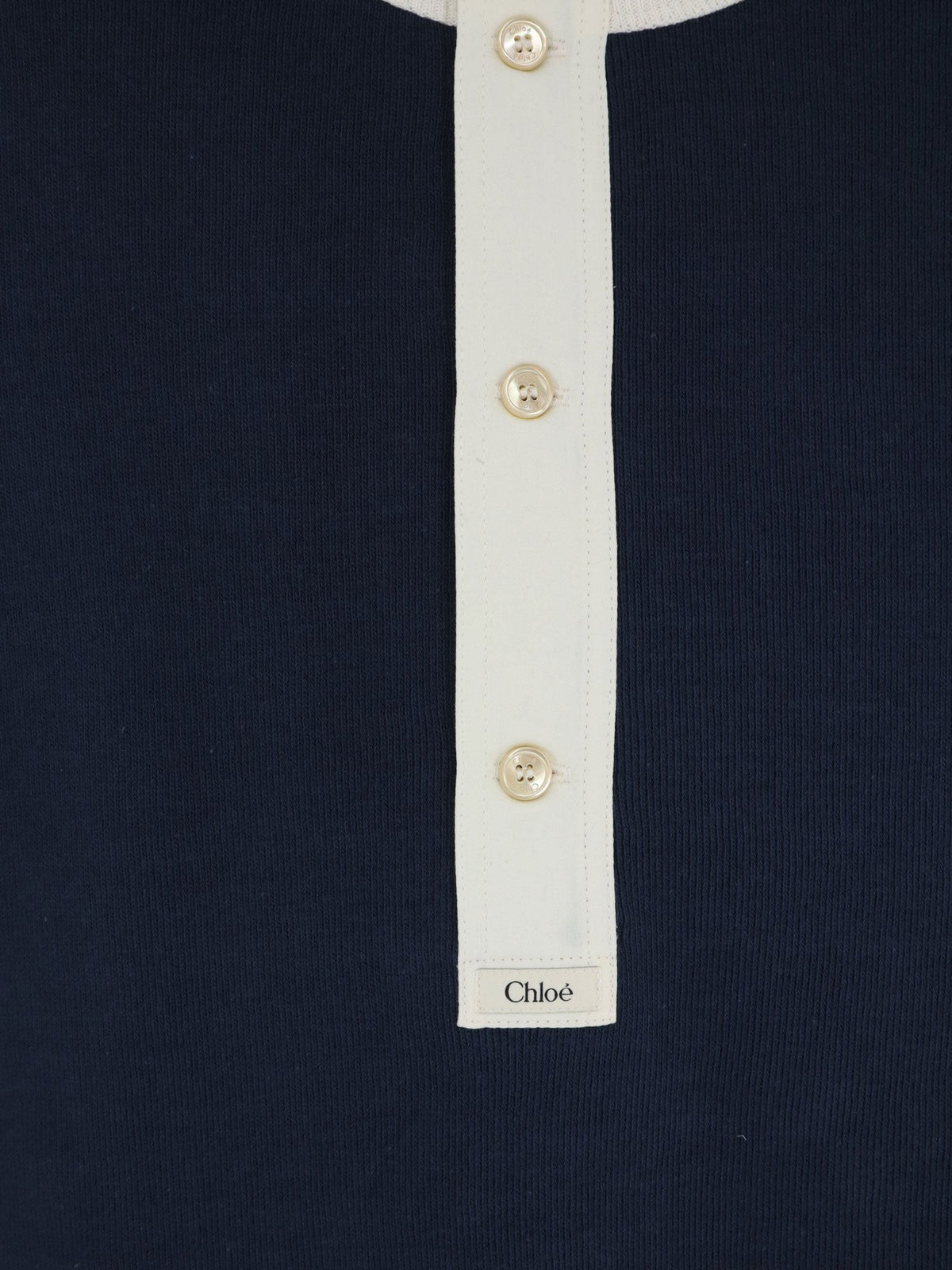 Cotton sweater with contrasting inserts 3