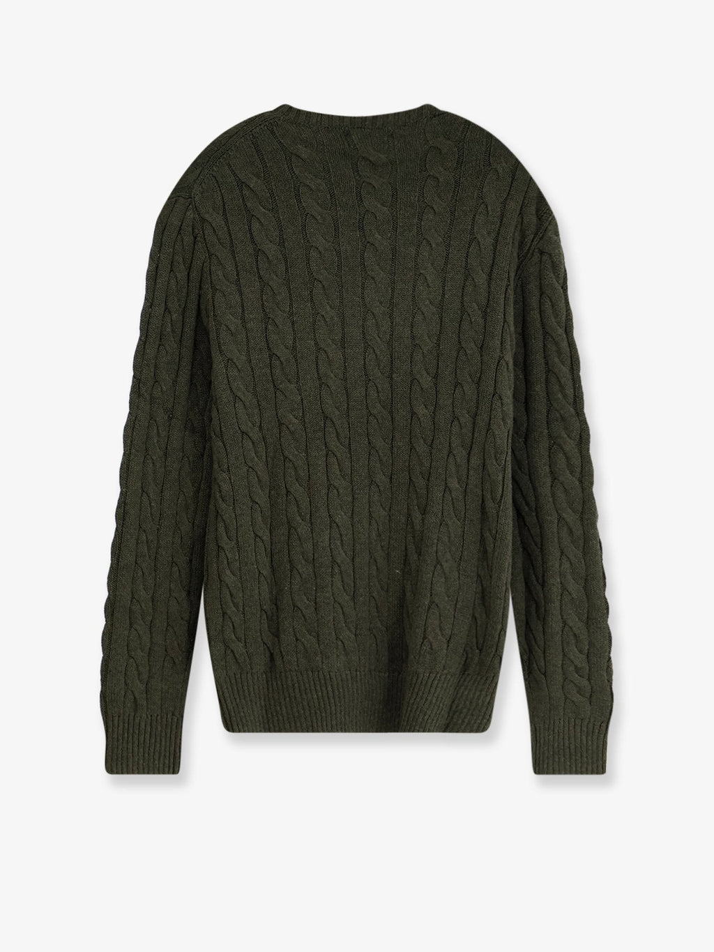 Cotton sweater with embroidered logo on the front 2