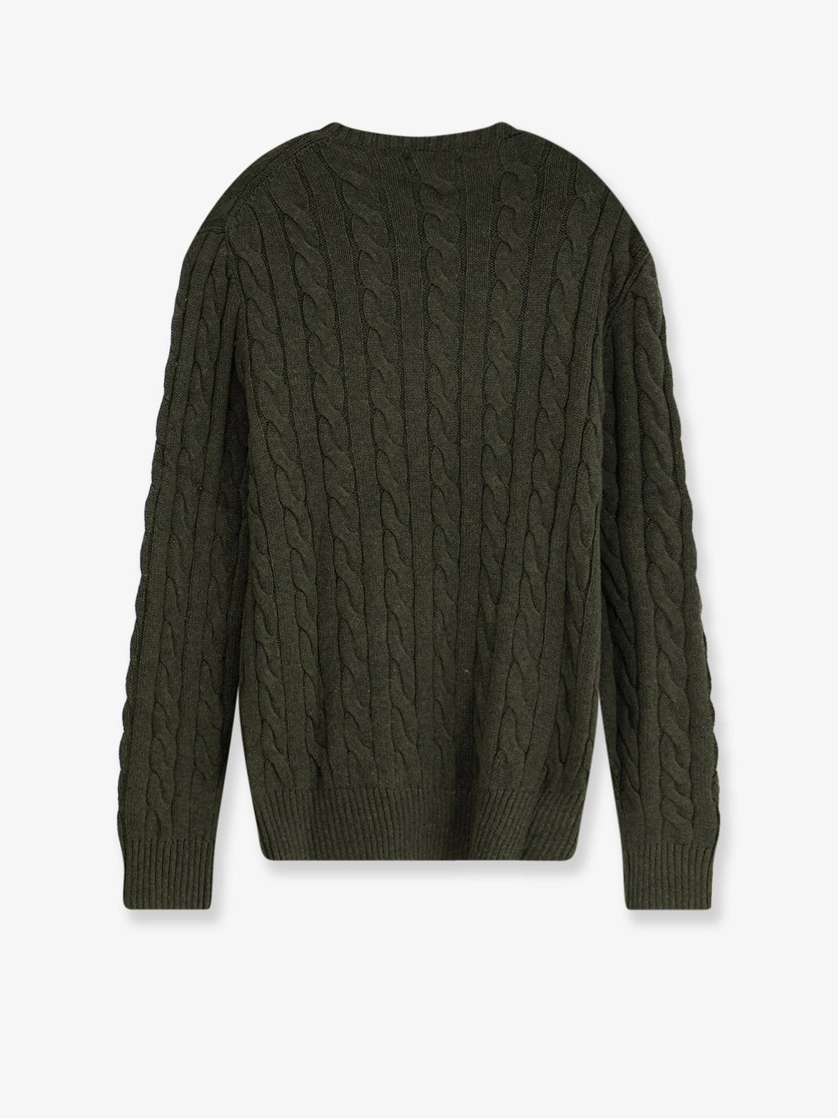 Cotton sweater with embroidered logo on the front 2