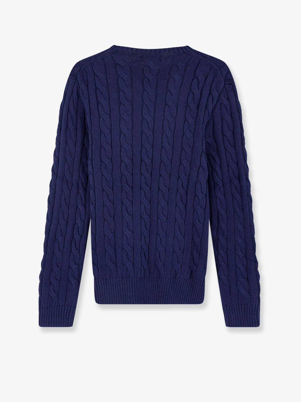 Cotton sweater with embroidered logo on the front 2