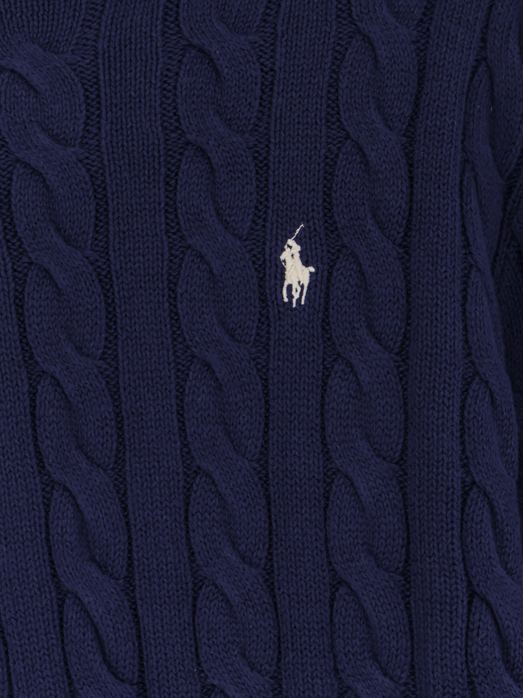 Cotton sweater with embroidered logo on the front 3