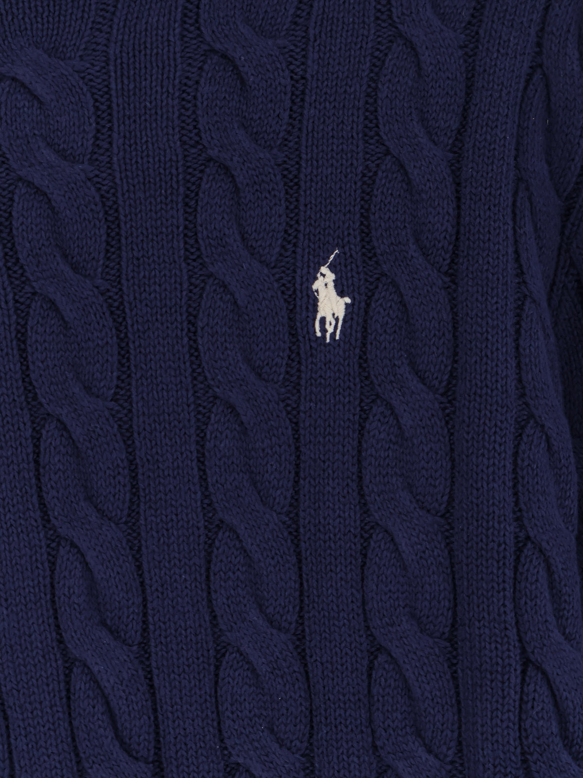 Cotton sweater with embroidered logo on the front 3