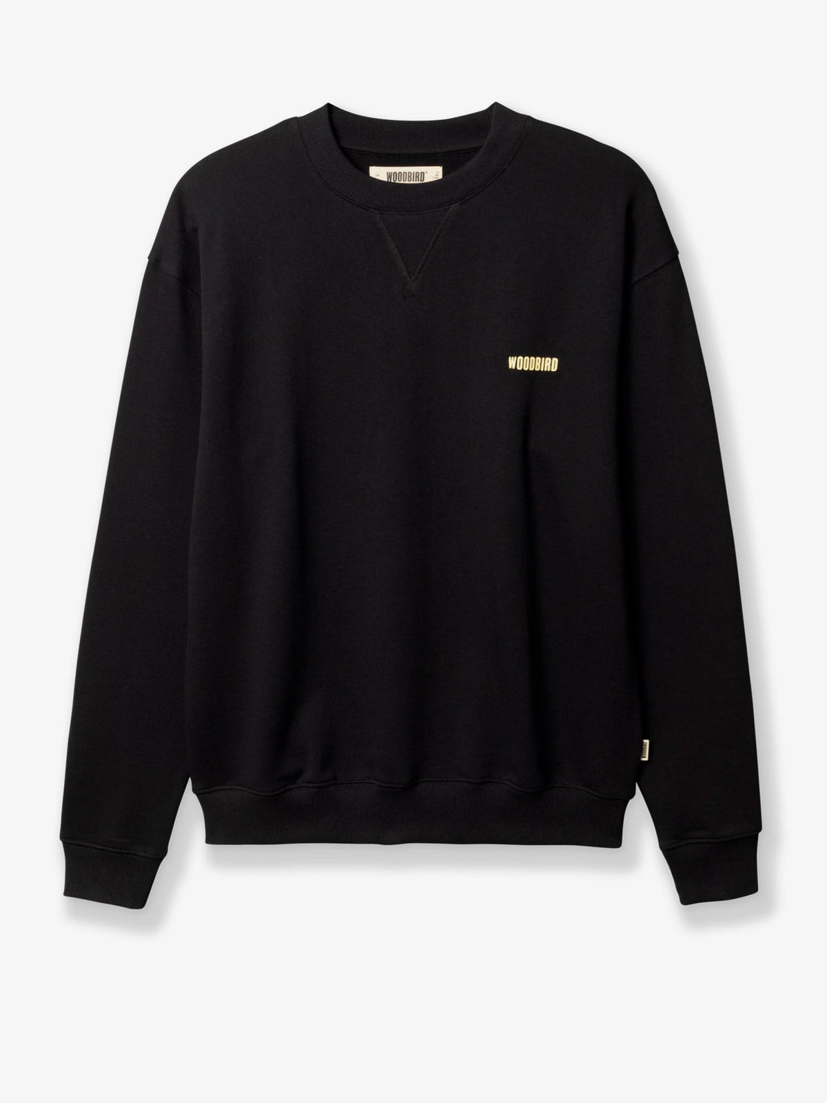 Cotton sweater with front logo print