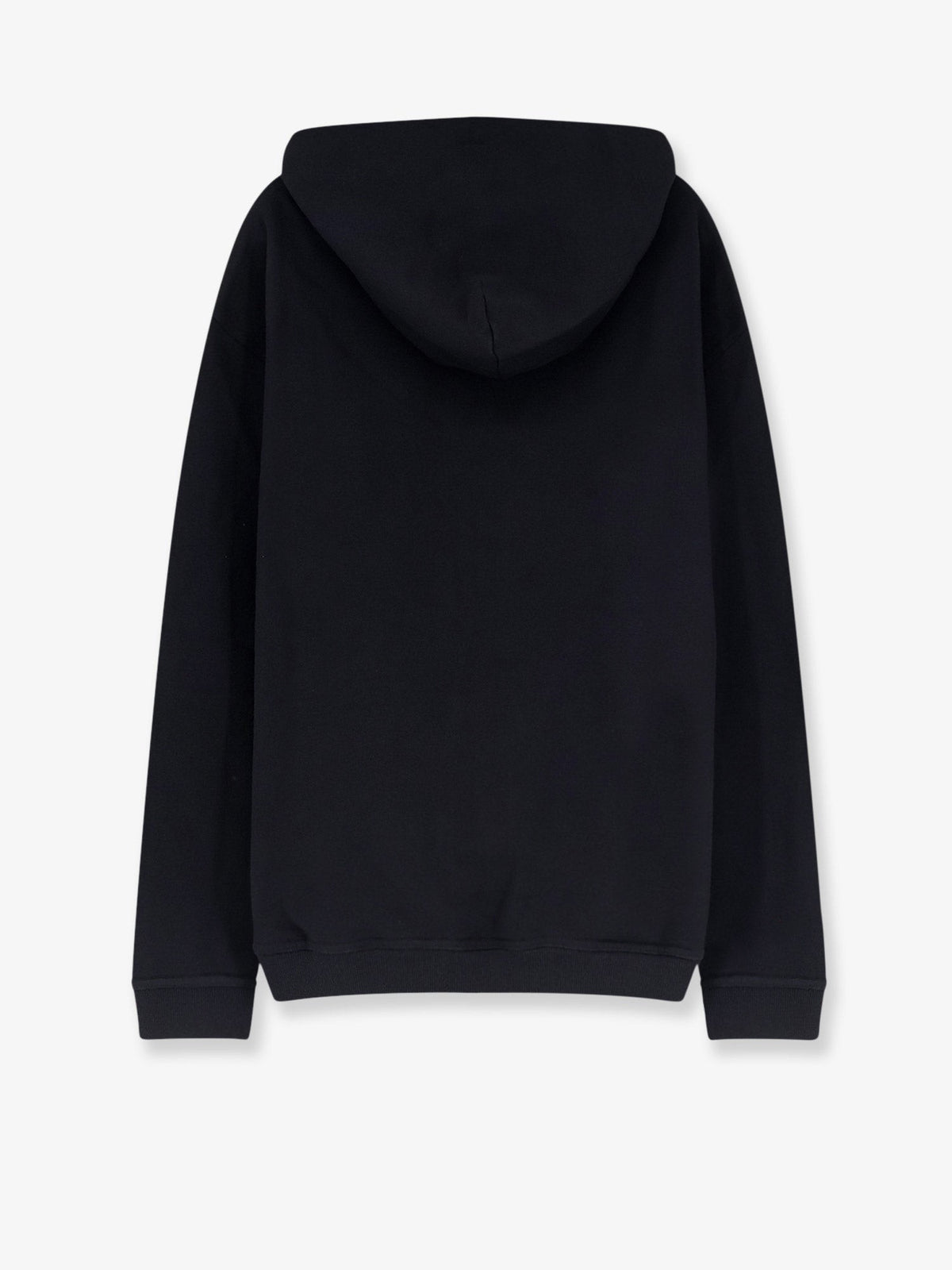 Cotton sweatshirt with front embroidered logo 2