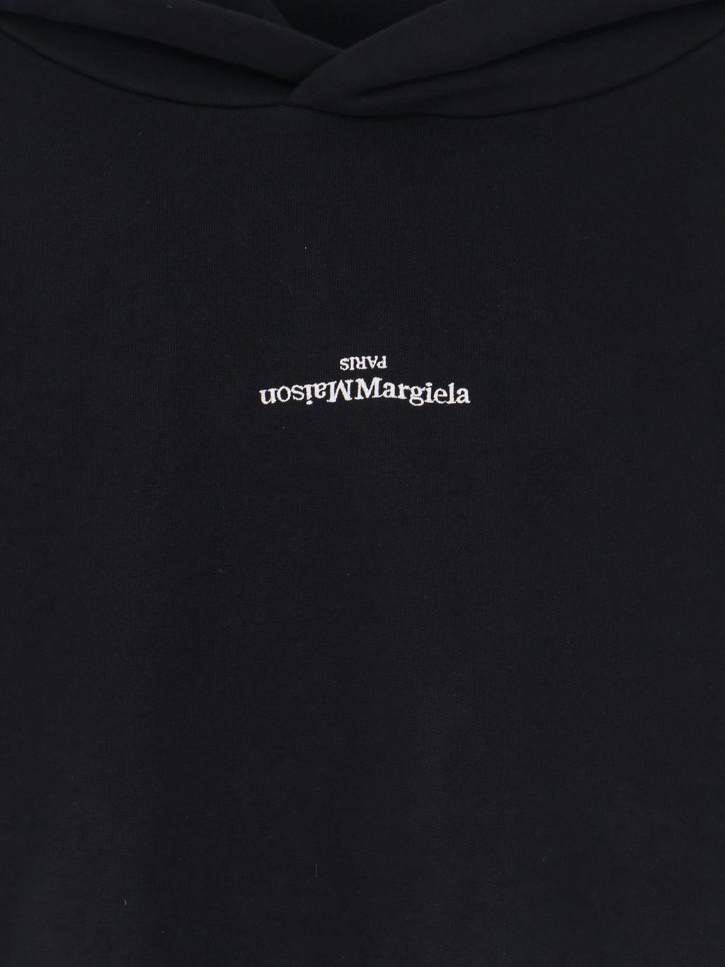 Cotton sweatshirt with front embroidered logo 3