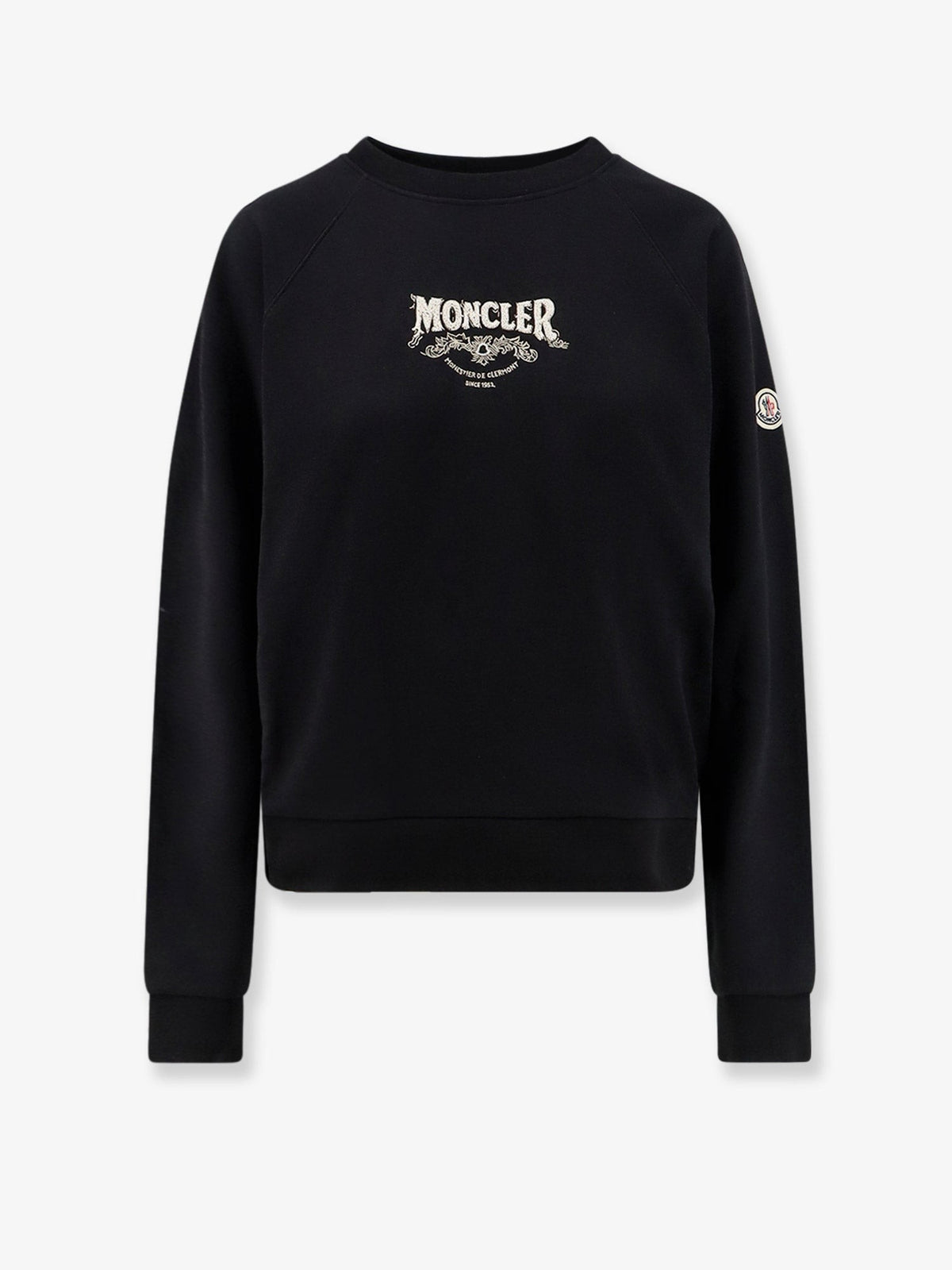 Cotton sweatshirt with front logo