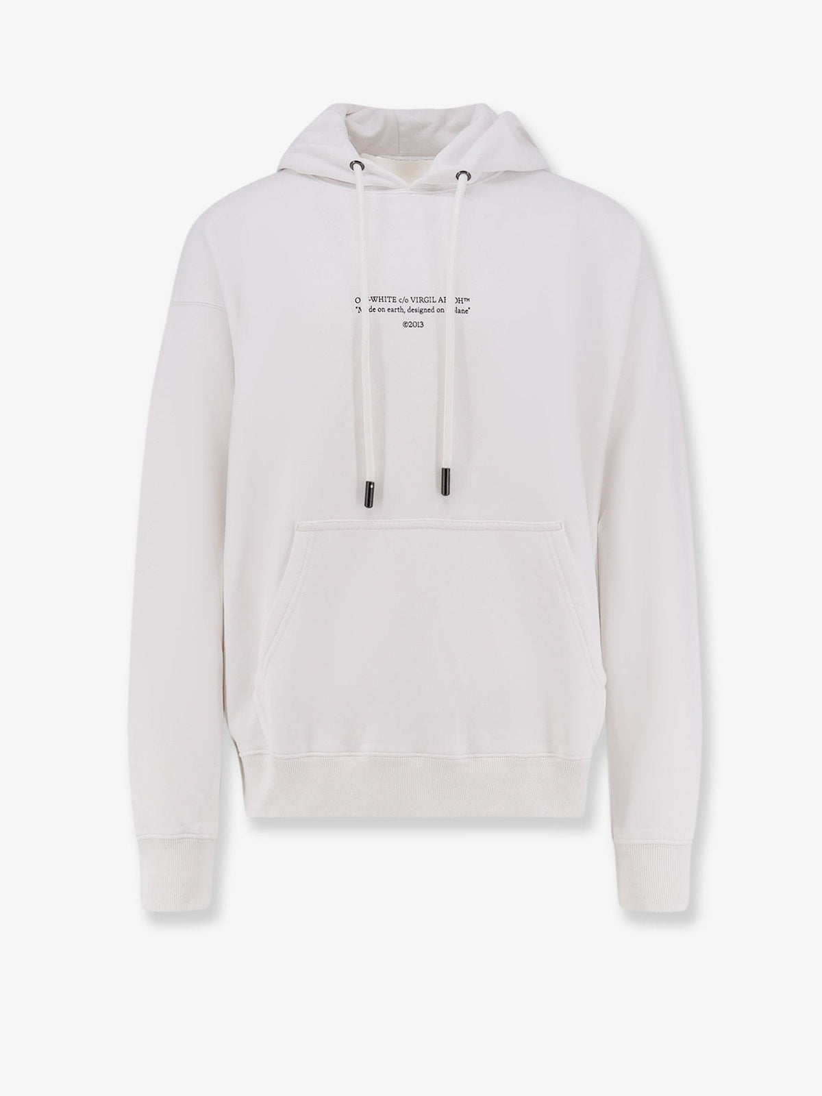 Cotton sweatshirt with frontal logo print