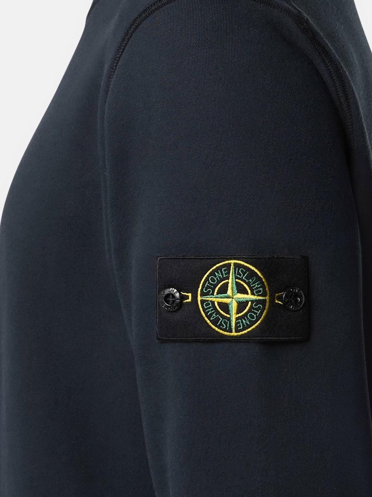 Cotton sweatshirt with side logo patch 3