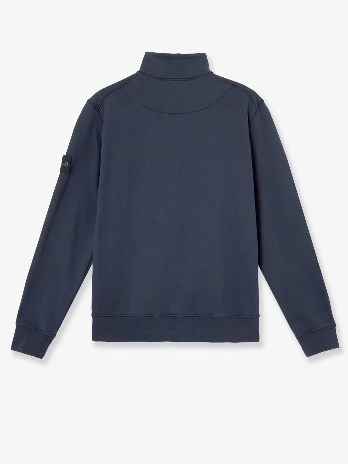 Cotton sweatshirt with side logo patch 2