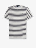 Cotton t-shirt with striped pattern