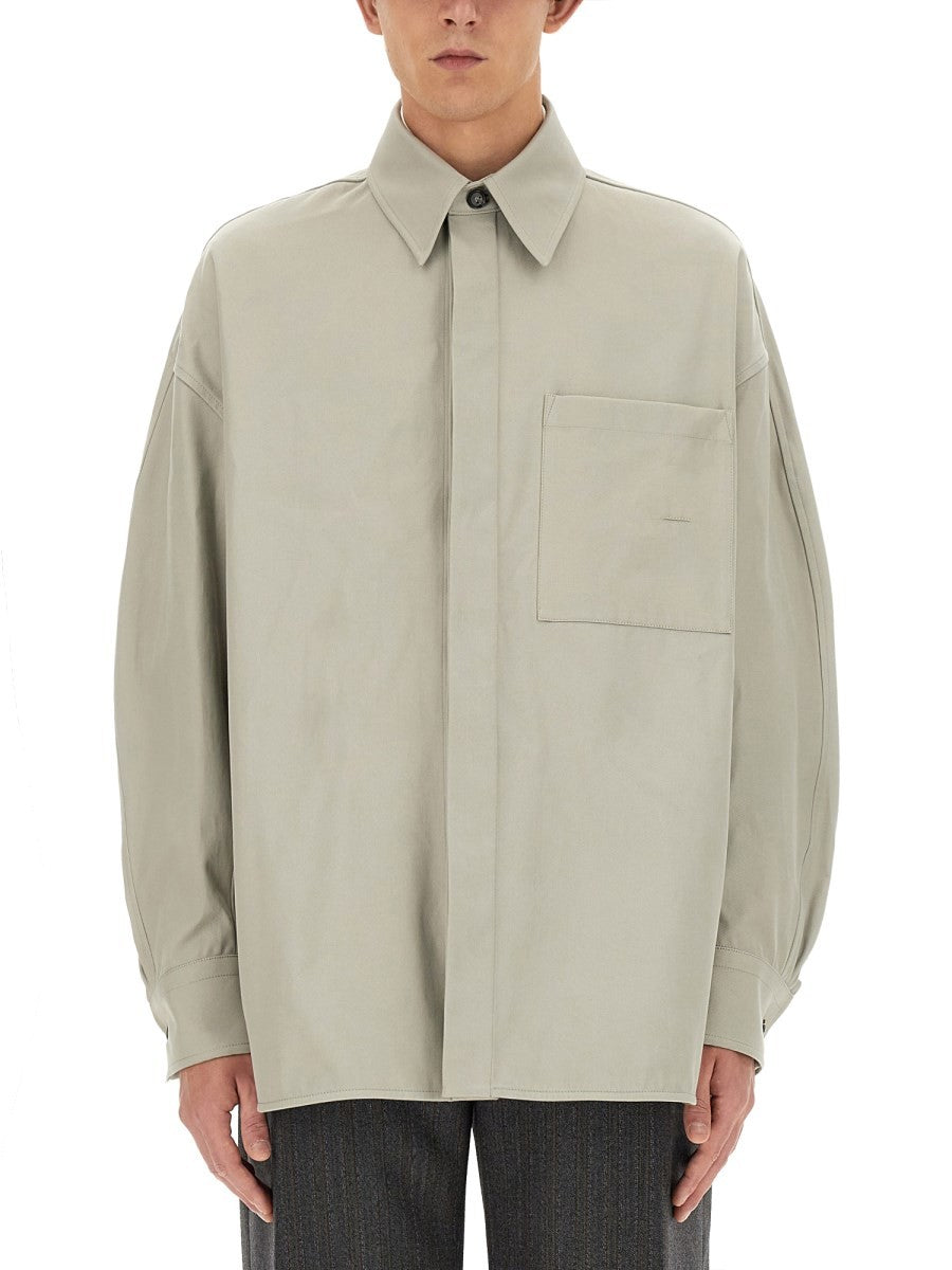 COTTON TWILL OVER SHIRT