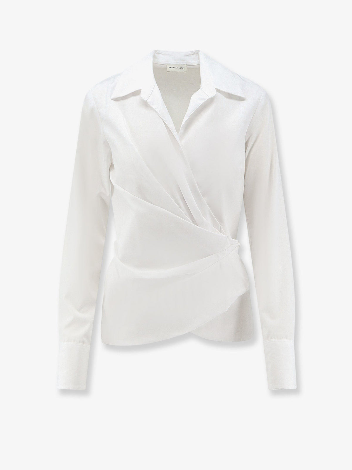 Cotton wrap shirt