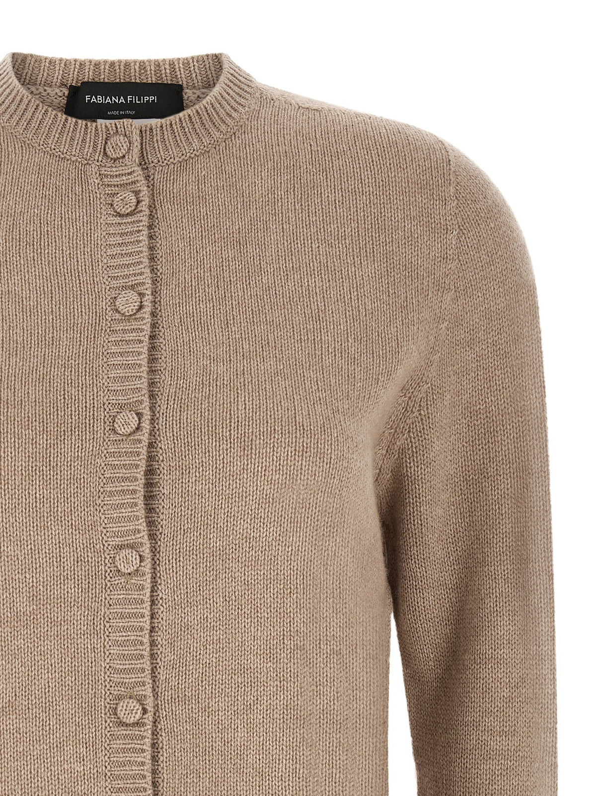Covered buttons cardigan 3