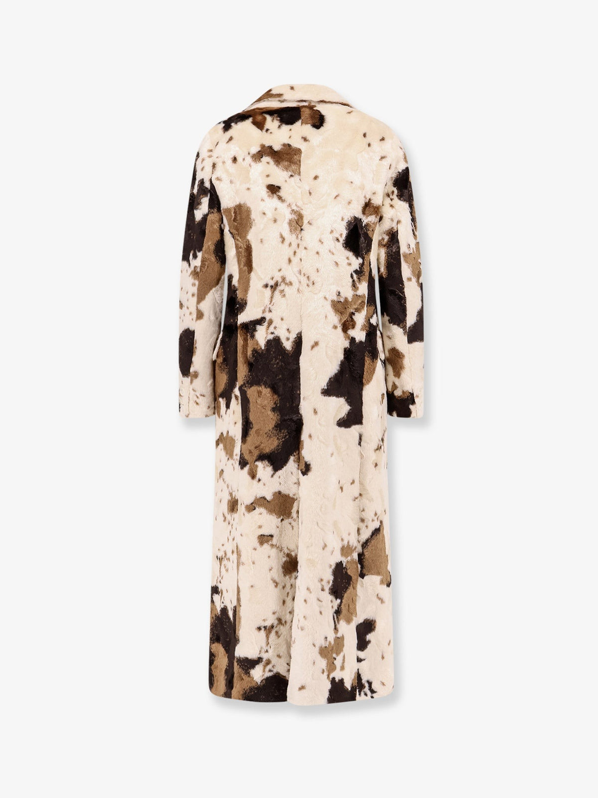 Cow Print double-breasted coat 2